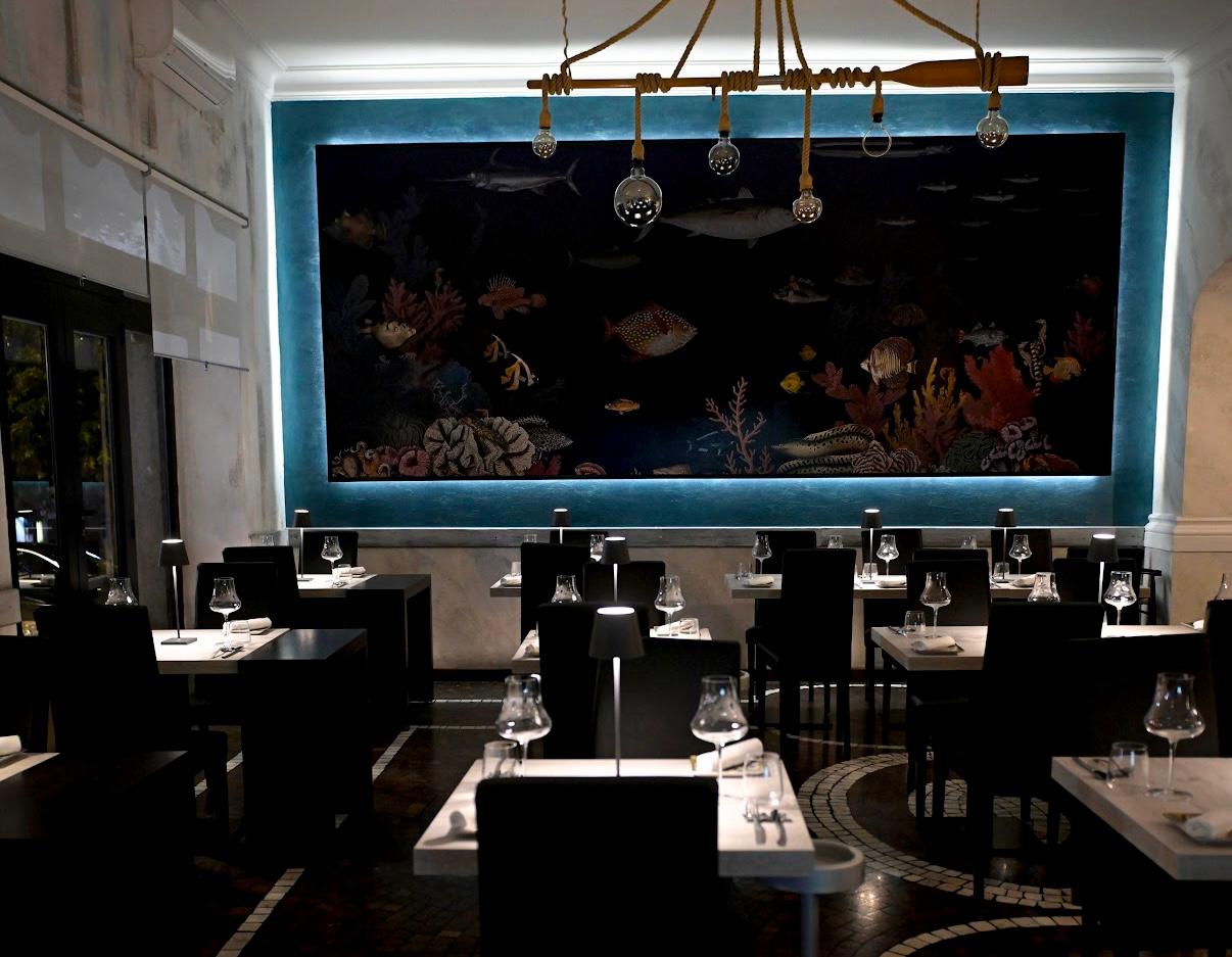 La sala del Ristorante del Pesce a Genzano di Roma